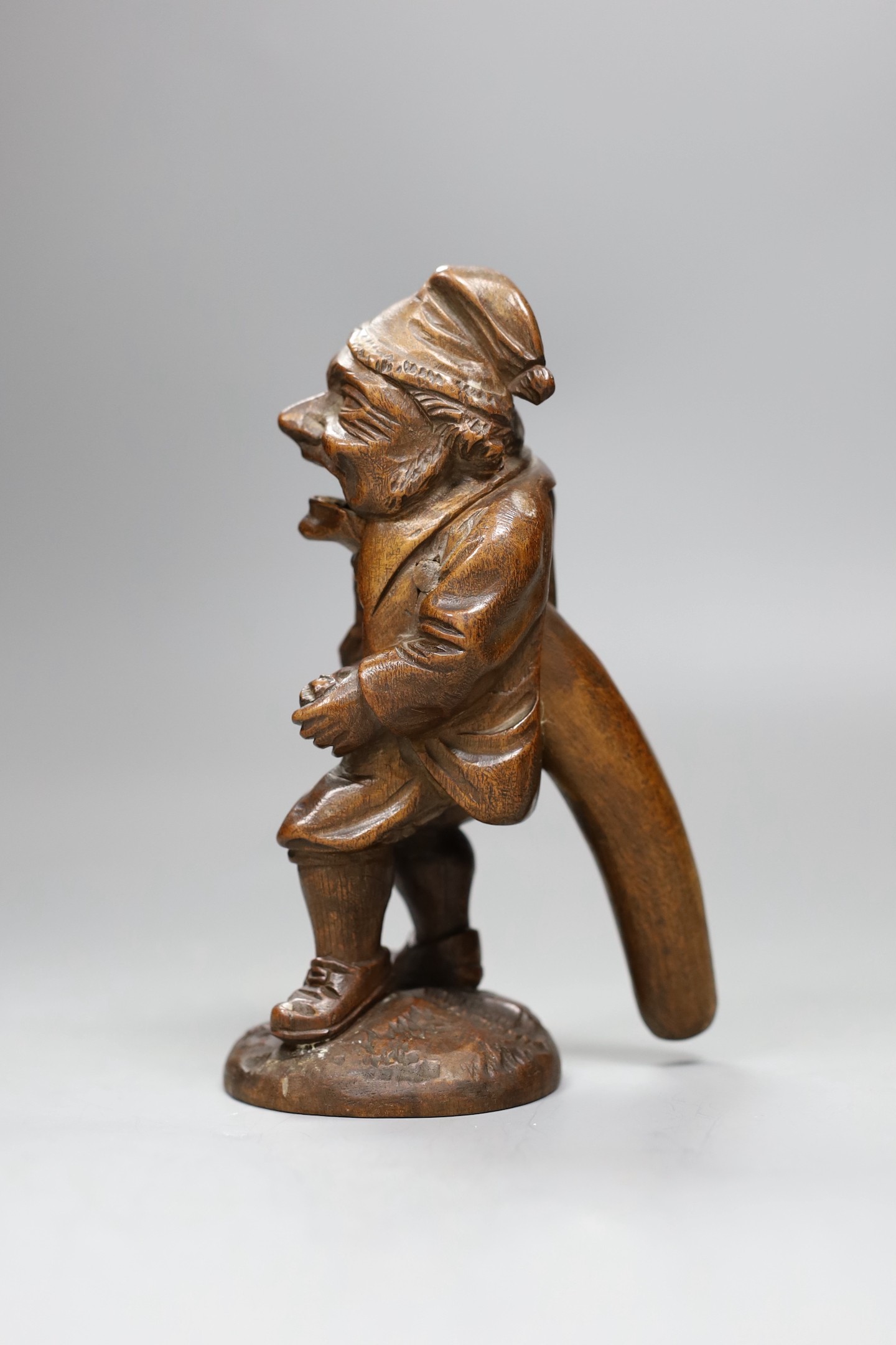 A Black Forest figural nutcracker, 18cms high